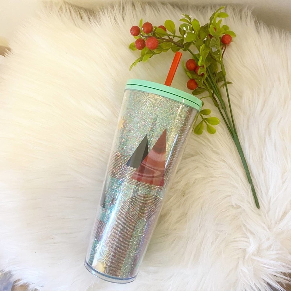 Starbucks holiday Tumbler green glitter